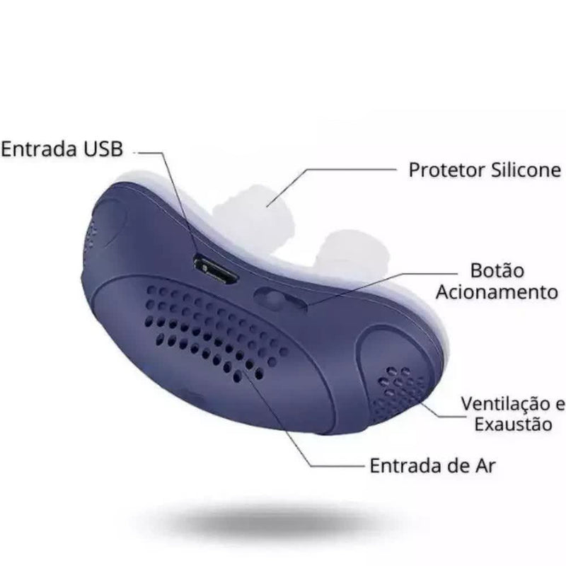 Anti Ronco Elétrico Mini Cpap - Aprovado por especialistas  "CHEGA DE RONCO".